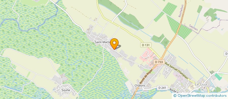 localisation de l'entreprise AC SPORTS 17  LE GUA