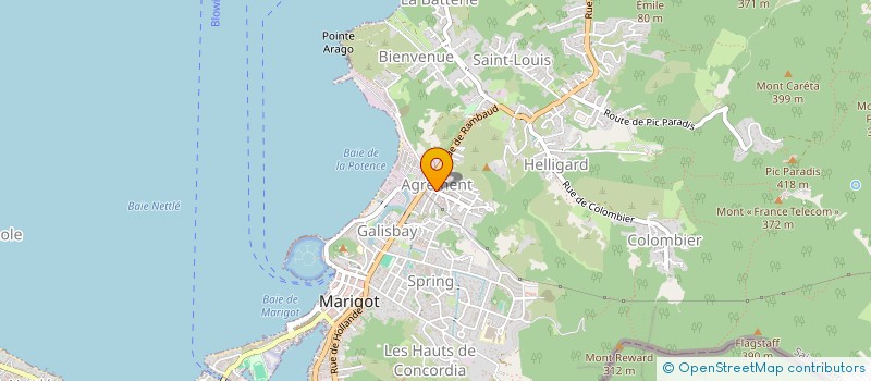 localisation de l'entreprise AC . SXM  SAINT MARTIN