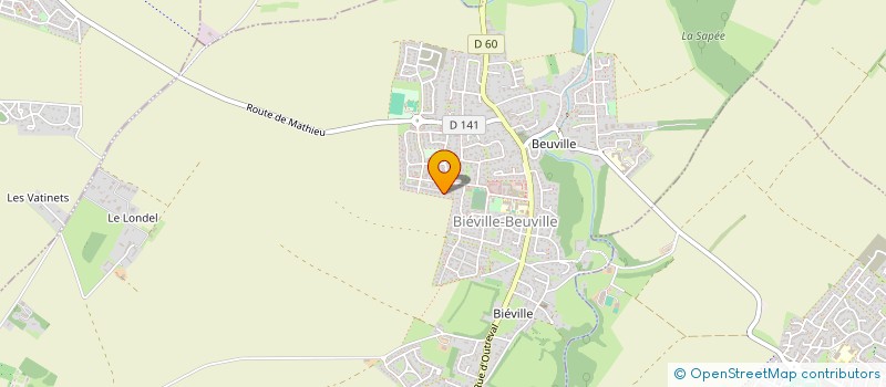 localisation de l'entreprise AC TELECOM  BIEVILLE-BEUVILLE