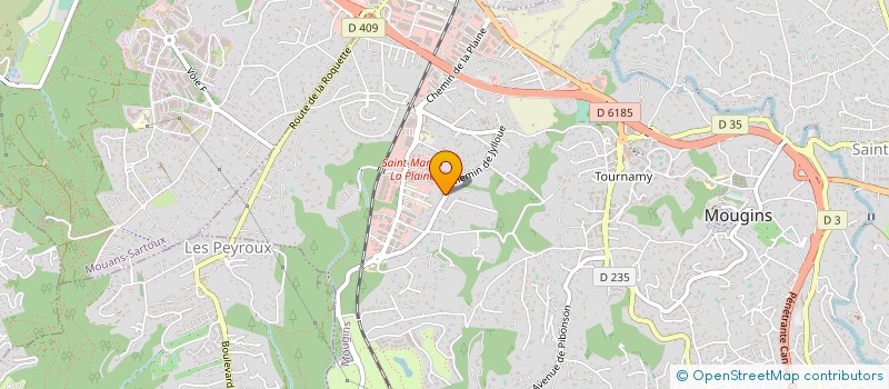 localisation de l'entreprise AC TERRASSEMENT à MOUGINS