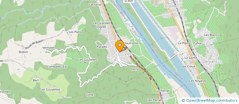 localisation de l'entreprise AC'TIF COIFFURE  VION