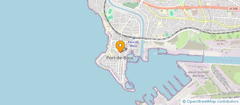 localisation de l'entreprise AC'TIFS COIFFURE  PORT-DE-BOUC