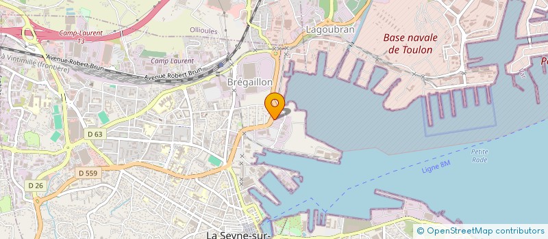localisation de l'entreprise AC'TION SHIPPING à LA SEYNE-SUR-MER