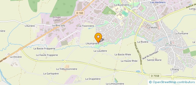localisation de l'entreprise AC TRANS à LES HERBIERS
