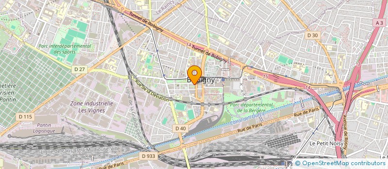 localisation de l'entreprise AC TRANSPORT  BOBIGNY