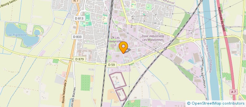 localisation de l'entreprise AC TRANSPORTS à PIERRELATTE