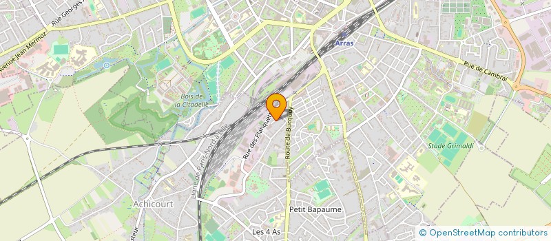 localisation de l'entreprise AC TRAV'HAUT ALPINISTES -CORDISTES  ACHICOURT