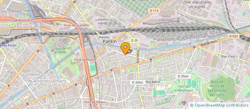 localisation de l'entreprise AC WEBTECH  PANTIN