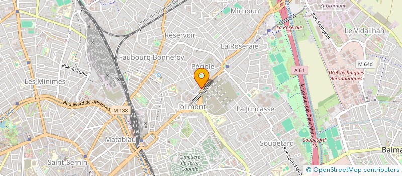 localisation de l'entreprise AC100 à TOULOUSE
