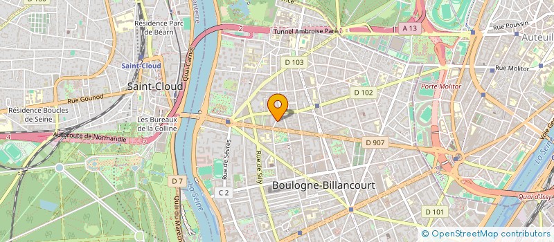 localisation de l'entreprise AC2  BOULOGNE-BILLANCOURT