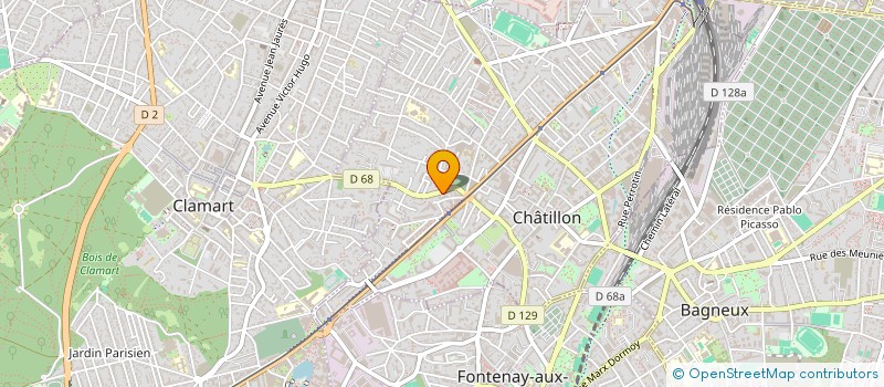 localisation de l'entreprise AC2 COMMUNICATION  CHATILLON