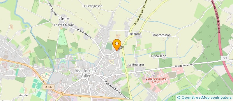 localisation de l'entreprise AC2A ARTISAN CREATEUR  BRISSAC LOIRE AUBANCE