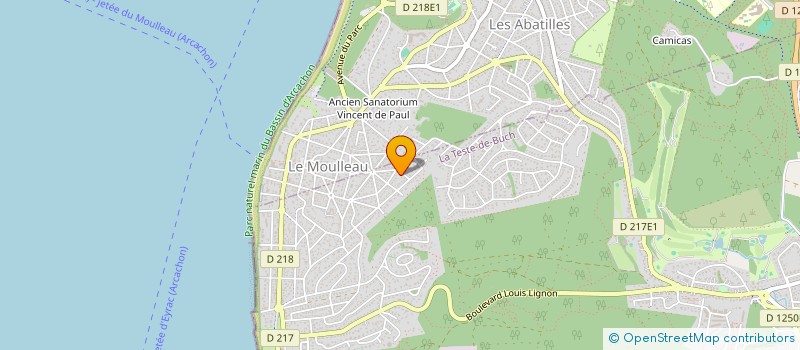 localisation de l'entreprise AC2C DEVELOPPEMENT à LA TESTE-DE-BUCH