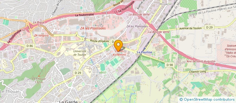 localisation de l'entreprise AC2E INVEST  LA GARDE
