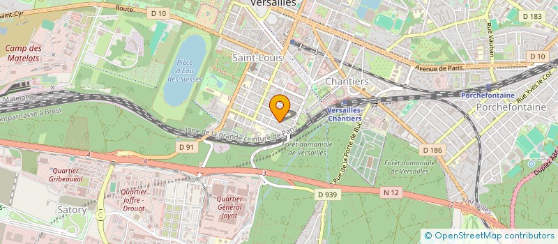 localisation de l'entreprise AC2EB à VERSAILLES
