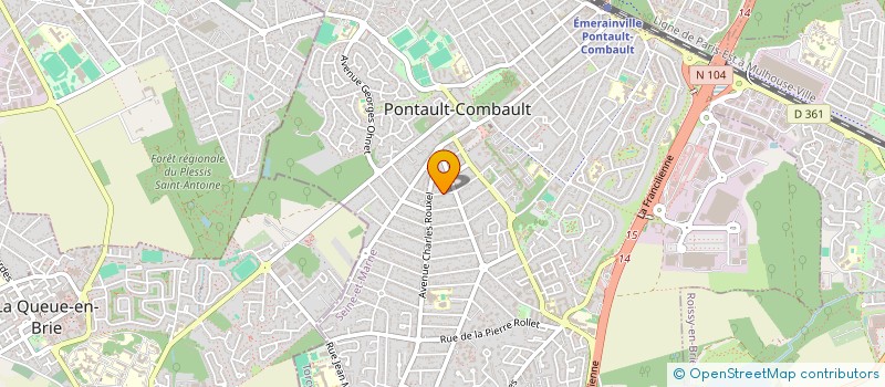 localisation de l'entreprise AC2F à PONTAULT-COMBAULT