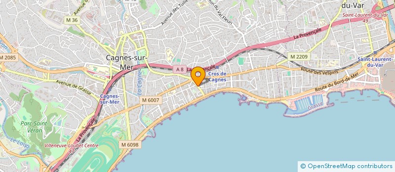 localisation de l'entreprise AC2I à CAGNES-SUR-MER