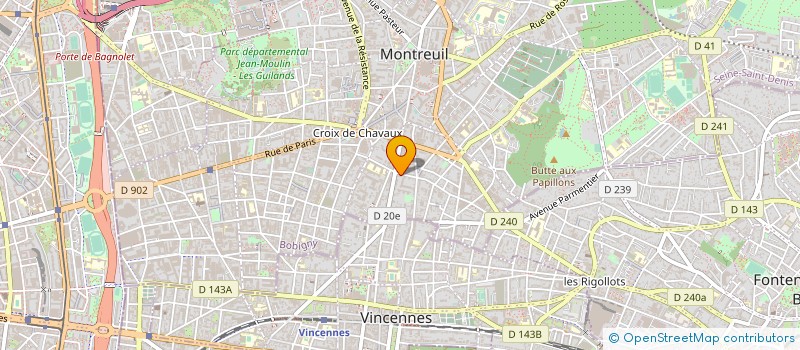 localisation de l'entreprise AC2I AGENCE CONSEIL INGENIER. IMMOBILIER à MONTREUIL