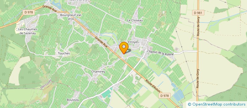 localisation de l'entreprise AC2L  MERCUREY