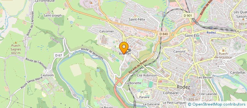 localisation de l'entreprise AC2L  RODEZ