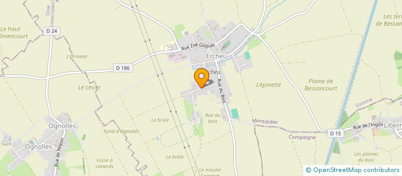 localisation de l'entreprise AC2L  ERCHEU