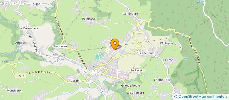 localisation de l'entreprise AC2L  NOVALAISE