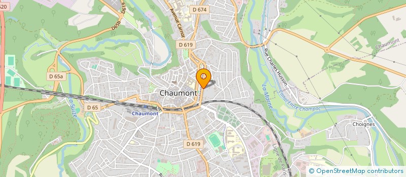 localisation de l'entreprise AC2L à CHAUMONT