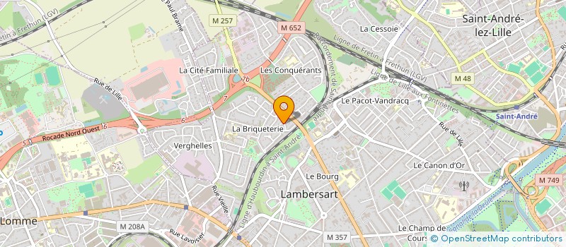 localisation de l'entreprise AC2M à LAMBERSART