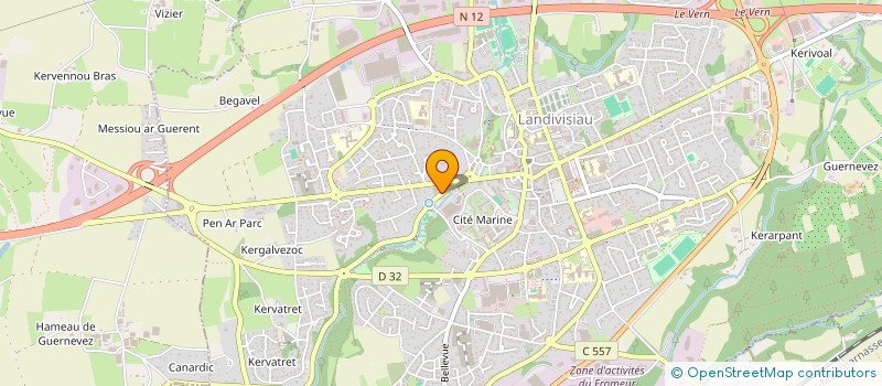 localisation de l'entreprise AC2M  LANDIVISIAU