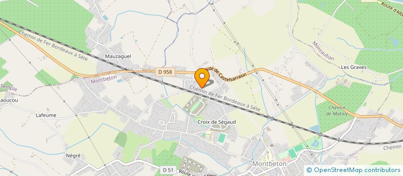 localisation de l'entreprise AC2M BATIMENT  SAINT-NAUPHARY