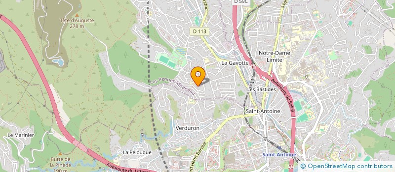 localisation de l'entreprise AC2N ASSOCIATION CONJUGUONS NOTRE NET à LES PENNES-MIRABEAU