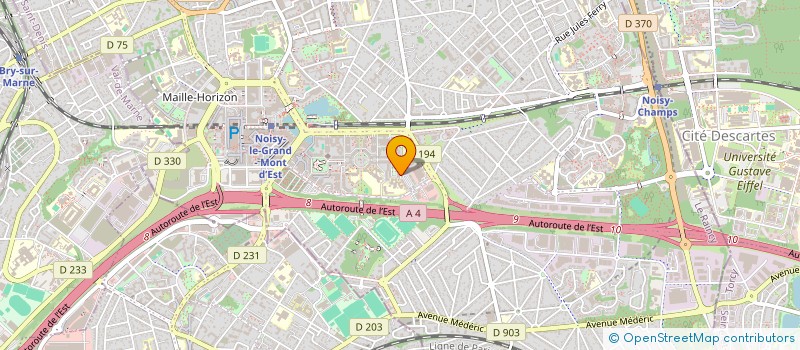 localisation de l'entreprise AC2S  NOISY-LE-GRAND