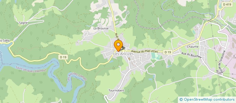 localisation de l'entreprise AC2S AUVERGNE CHAUFFAGE SANITAIRE SERVICE à LES ANCIZES-COMPS