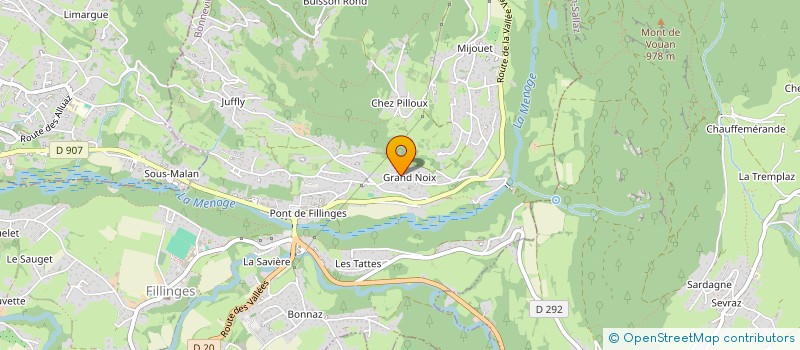 localisation de l'entreprise AC2V IMMO  FILLINGES