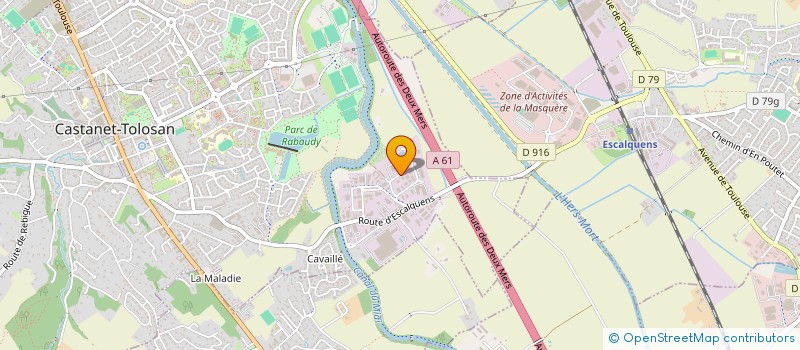 localisation de l'entreprise AC2X à CASTANET-TOLOSAN