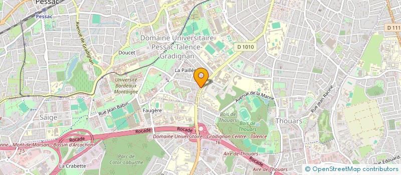 localisation de l'entreprise AC3 à PESSAC