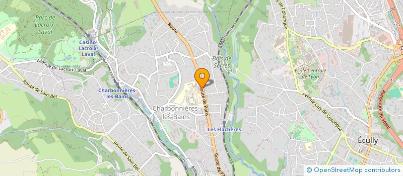 localisation de l'entreprise AC3 INVEST  CHARBONNIERES-LES-BAINS