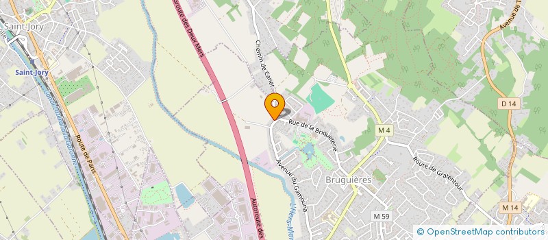 localisation de l'entreprise AC3E  BRUGUIERES