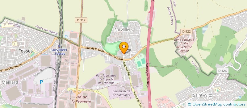 localisation de l'entreprise AC3J  SURVILLIERS