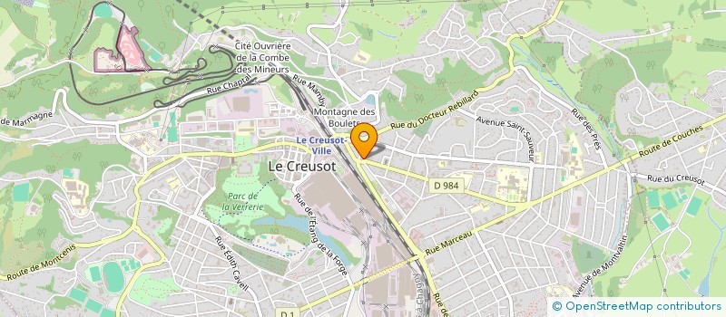 localisation de l'entreprise AC71 à LE CREUSOT