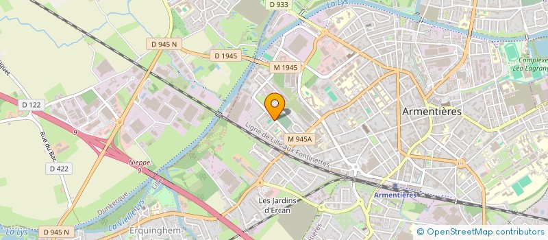 localisation de l'entreprise ACA à ARMENTIERES