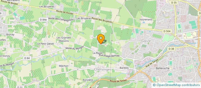 localisation de l'entreprise ACA  GLEIZE