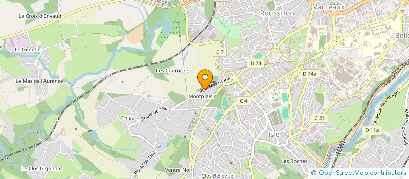 localisation de l'entreprise ACA à ISLE