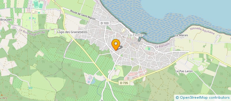 localisation de l'entreprise ACA  LA FLOTTE