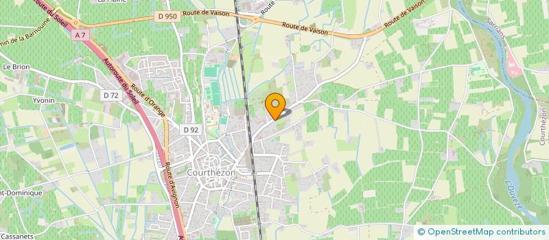 localisation de l'entreprise ACA  COURTHEZON