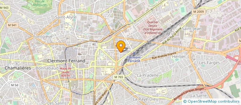 localisation de l'entreprise ACA ARCHITECTURE CONSERVAT AMENAGEMENT à CLERMONT-FERRAND