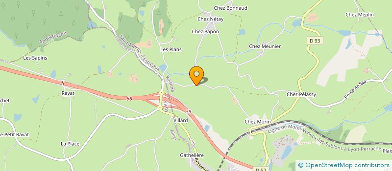 localisation de l'entreprise ACA COMMUNICATION  SAINT-MARTIN-D ESTREAUX