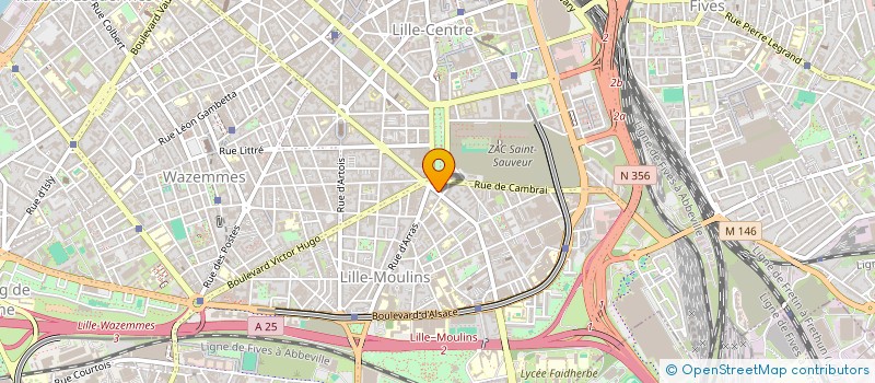 localisation de l'entreprise ACA EVAP à LILLE