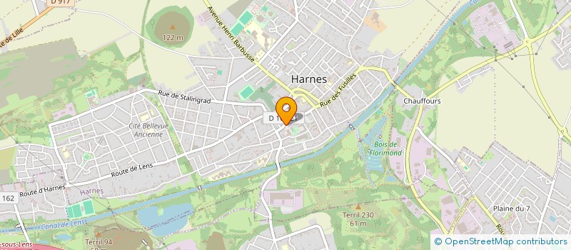 localisation de l'entreprise ACA GILLERON à HARNES