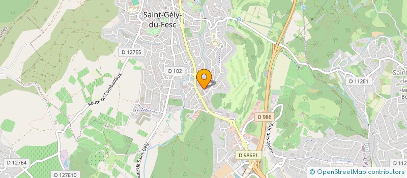 localisation de l'entreprise ACA II à SAINT-GELY-DU-FESC